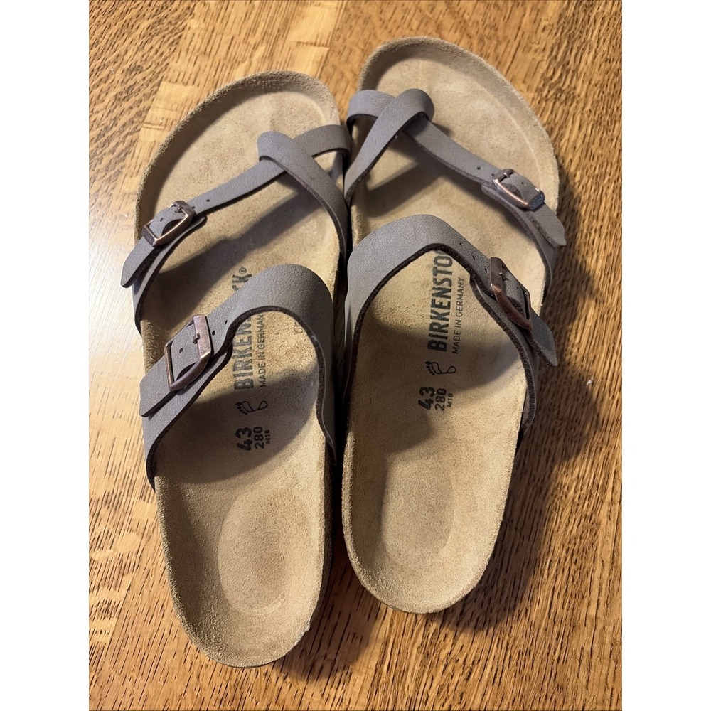 BIRKENSTOCK Mayari Birkibuc Sandals Men's Size 10 Womens 12 Mocha